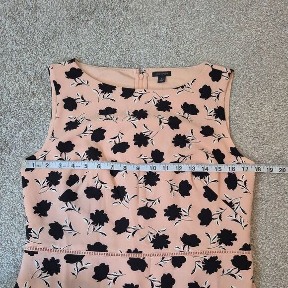 Anne Taylor Women’s Size 8 Knee Length Dress Pink Black - Picture 4 of 9